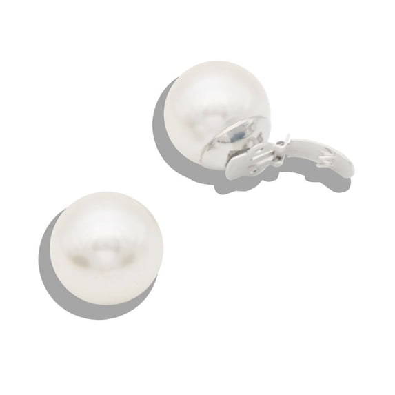 2pcs Women High Heel Bride Wedding Pearl Decoration Clips Big Pearl Charm Buckle Shoe Decorations 18MM