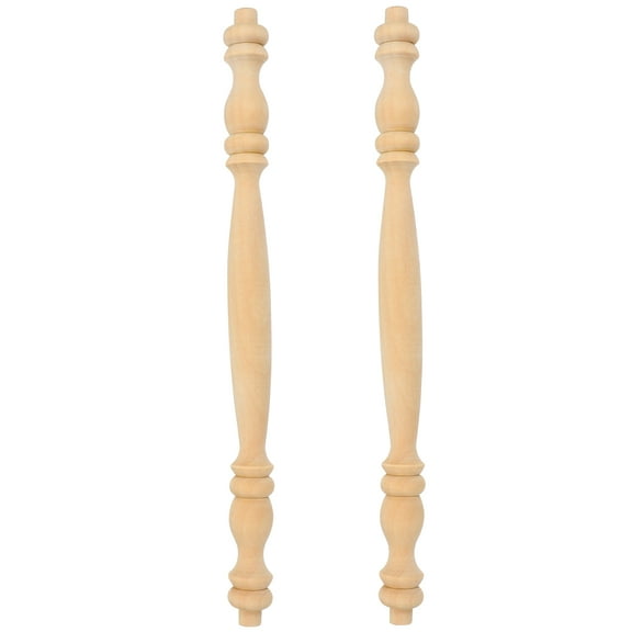 2pcs Wood Balusters For Staircase Interior Decorative Wood Spindles For Home And Restaurant Unfinished Craft Spindles For Furniture
