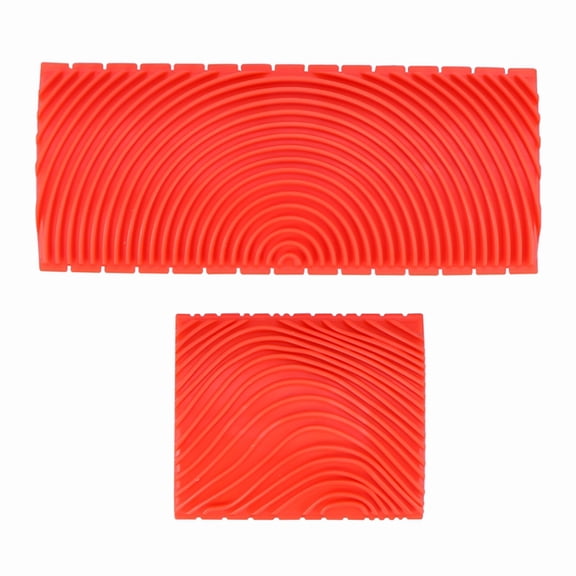 2pcs Wood Graining Grain Rubber Patin Painting Effects DIY Wall Decoration Tools G10992