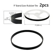 2pcs WoodWorking Band Saw Rubber Band Band Saw Scroll Wheel Rubber Ring 8-14Inch