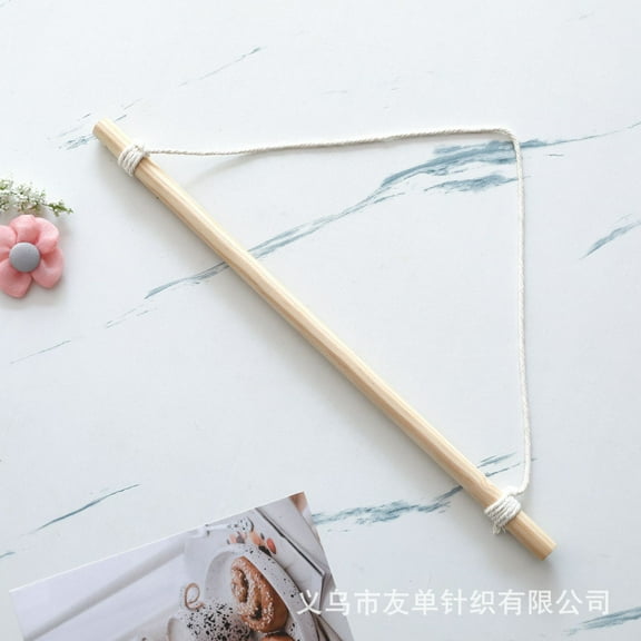 2pcs Wooden Garden Banner Flag Pole Kit Banner Pole Outside House Adjustable Wall Mount Bracket Hanging Banners And Flags Decorative Wood Banner Pole For Yard