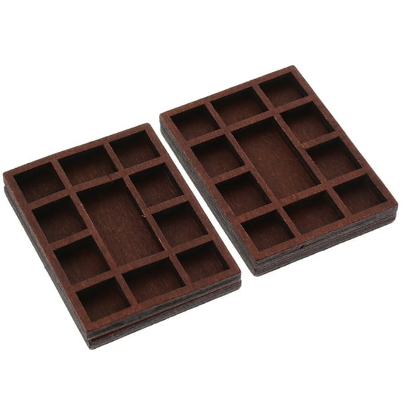 2pcs Wooden Jewelry Holder Mini Trinket Shelf with Space-saving Design Decorative Jewelry Rack for Home Watch Holder Bracelet Earring Storage