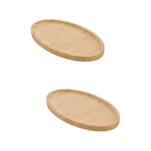 FUEENIRVA Natural Khaki Wood Tray - Multi-Functional and Elegant Design