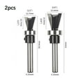 thumbnail image 1 of 2pcs Woodworking Router Bit Shank Carbide Dovetail Router Bit With Bottom Bearing Woodworking Cutters Woodworking Router Bit Set, 1 of 9