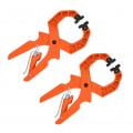 2pcs Woodworking Spring Clamps Quick Release A-Shape Ratcheting for Carpentry