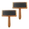 thumbnail image 1 of 2pcs Wool Carders, Wool Carding Comb, Hand Carders for Wool, Comb Bamboo Air Cushion Fur Rugs, 1 of 9