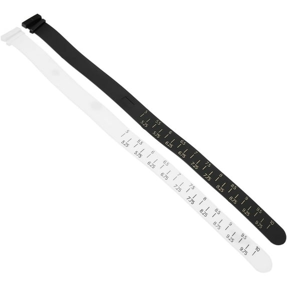 2pcs Wrist Measuring Tool Bracelet Size Measuring Tool Bracelet Gauge Metal Leash Metal Bracelet Ring Size Ruler Ring Sizer Gauge Bracelet Wrist Sizer Adjustable Meter Measurer Pu
