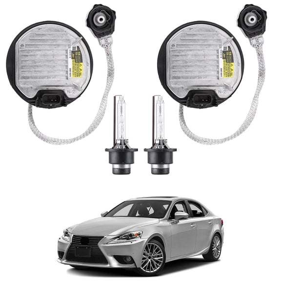 2pcs Xenon Ballast & Bulb Kit Control Unit Module Compatible for Lexus LX 570 GS 350 450h RX 350 for Toyota Avalon Camry Sienna Venza 8110775020