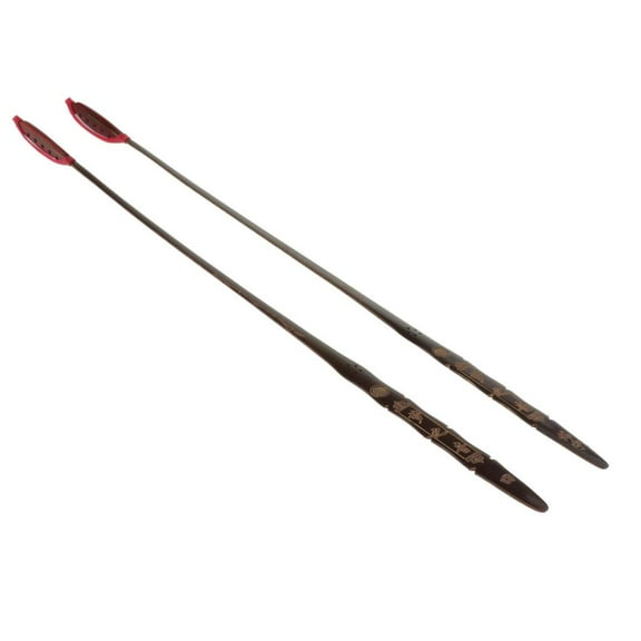 2pcs Yangqin Dulcimer Mallets Sticks+Case Box Stage Performance Accessory