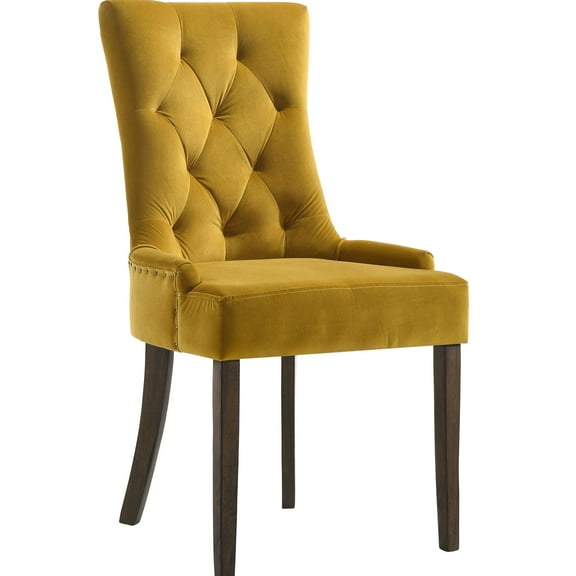 2pcs Yellow Side Chairs - Elegant Design For Dining Room 2 Adding Elegance To Your Area