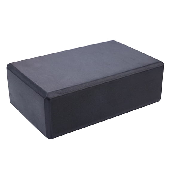 Minkissy Yoga Block EVA Black for Adults Yoga Gym 2Pcs 9.1x5.9x3in