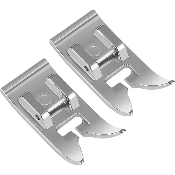 2pcs Zig Zag, Straight Stitch Foot Snap On Sewing Machine Presser Will Fit Singer, , , Toyota, Etc Domestic Machines