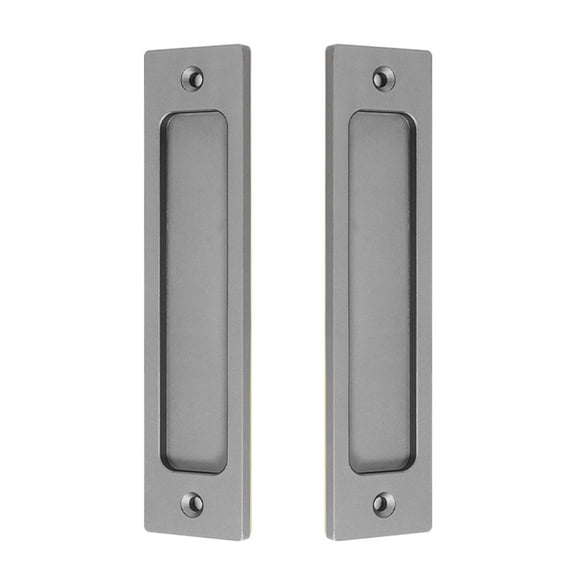2pcs Zincs Alloys Square Door Handles Minimalists Styles Rustproofed Cabinets Pulls for Interior Door Installation