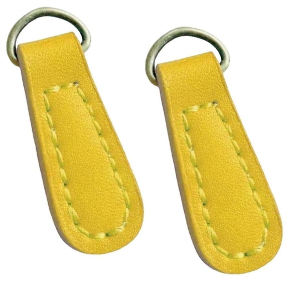 2pcs Zip Puller Replacement Leather Repair Aid Fixer Quick Fix Slider Pulls Broken Zip Zipper Jacket Trouser Bag Backpack Purse