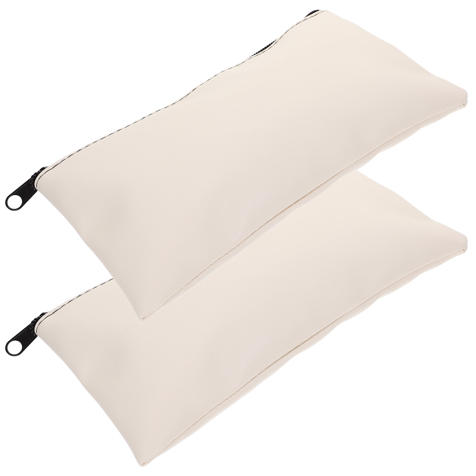 2pcs Zipper Bill Bags Money Bags Money Bags Receipt Pouches Bank Deposit Money Bags with Zipper