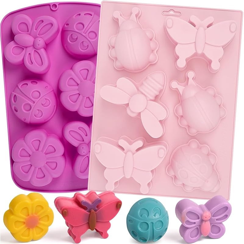 2pcs, crystal resin pendant mold, DIY rectangular scented candle mold, silicone mold