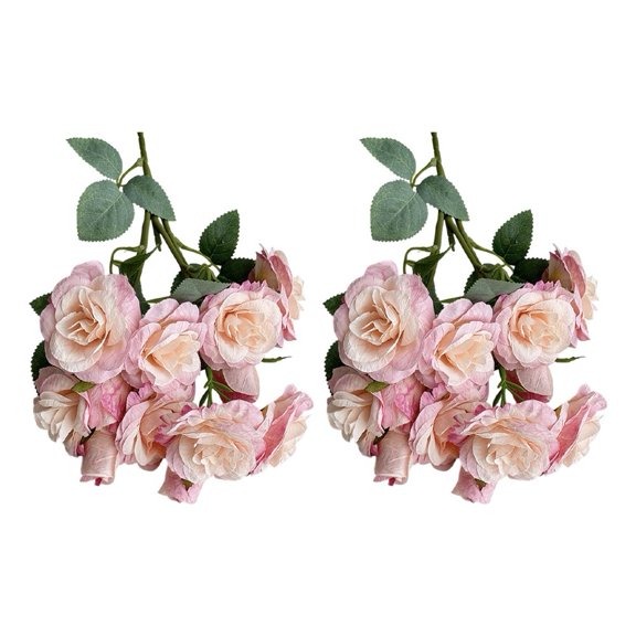 2pcs elegant artificial roses, suitable for wedding and home decoration