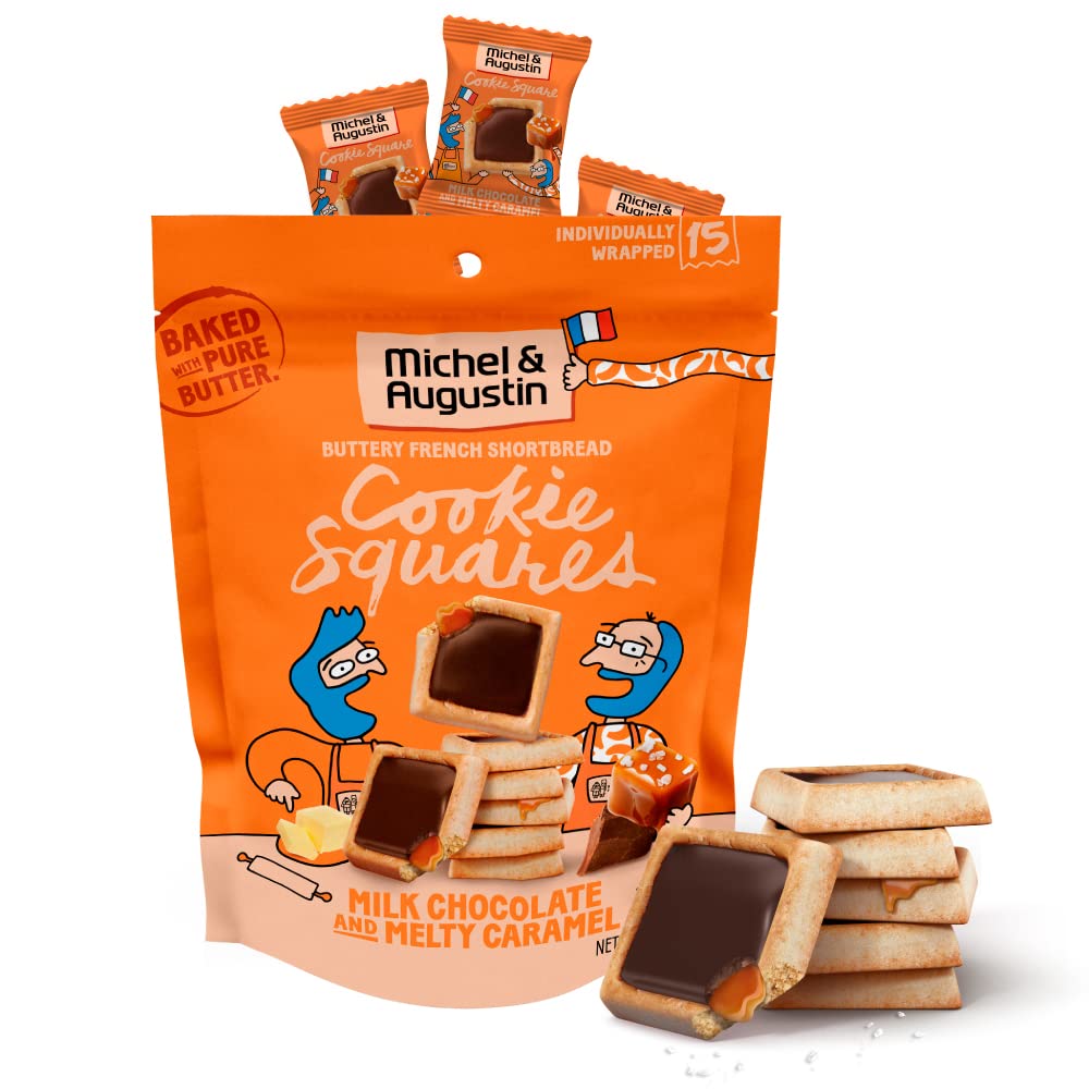 2pcs et Chocolate Cookie Snack Bag, Milk Chocolate Caramel French