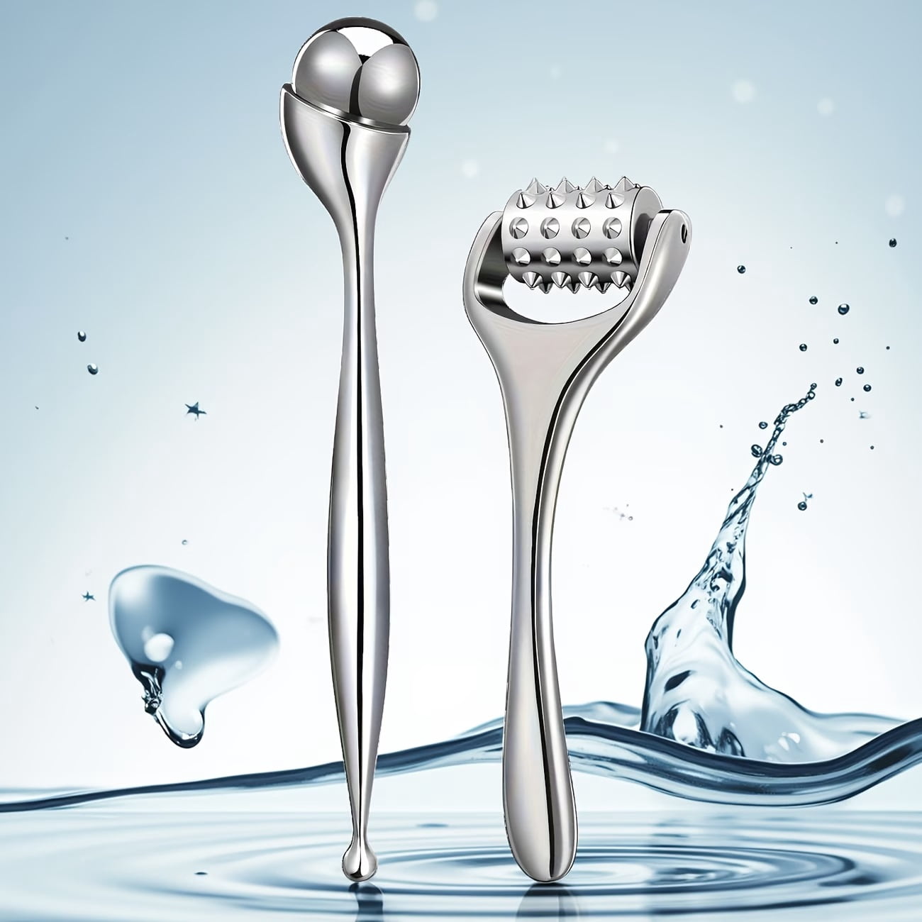 2pcs, eye massager and facial roller facial massage tools suitable for daily facial care and body massage women's gifts