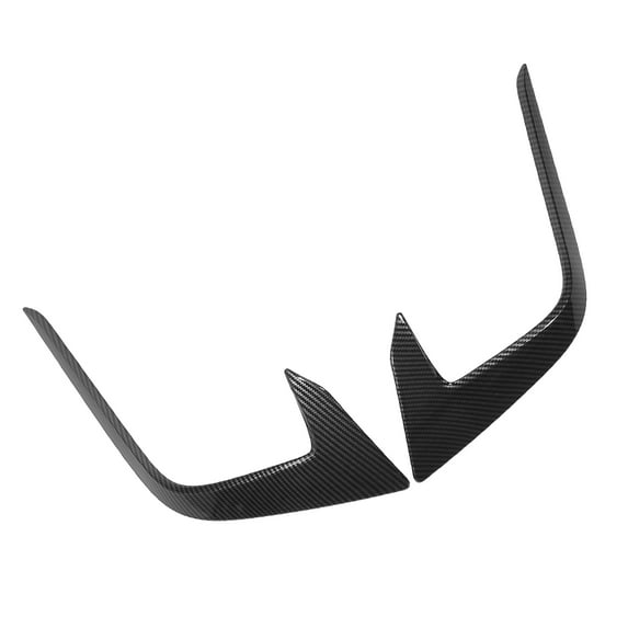 2pcs for Honda Civic 11th 2022 Front Bumper Fog Lights Lamp Eyebrow Cover Eyelid Frame Trim Bezel Carbon Fiber Pattern