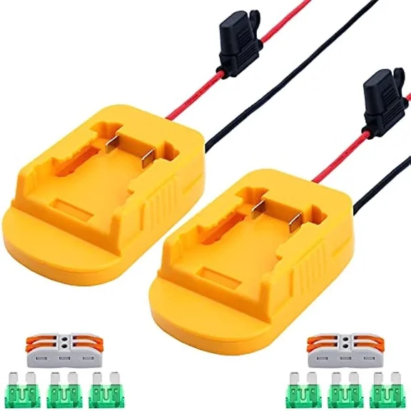 2pcs for Power Wheel Battery Adapter for Dewalt 20V Battery for Ride on Toy DIY