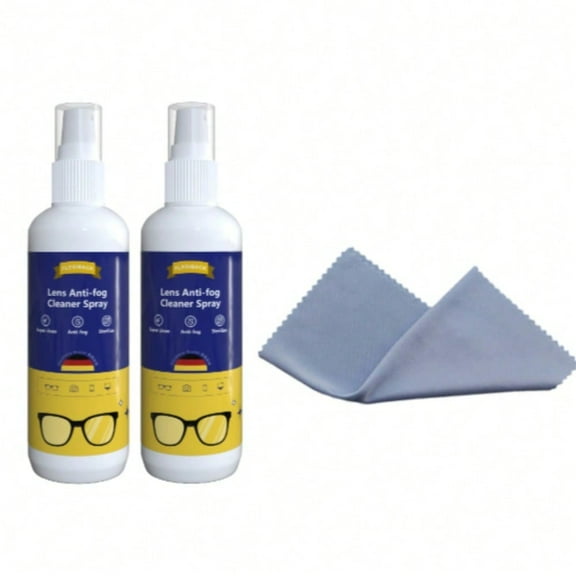 2pcs lens cleaner spray, glasses cleaner for glasses, sunglasses, lenses, screens and cameras cleaning