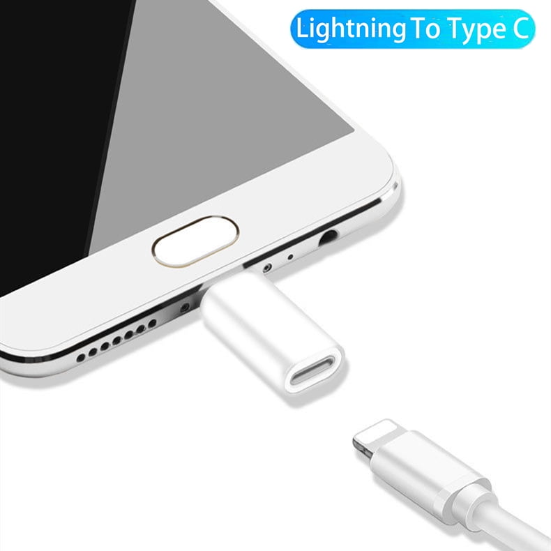 2pcs lightning To Typec Charging Cable Converter Apple To Typec Charging Cable Converter