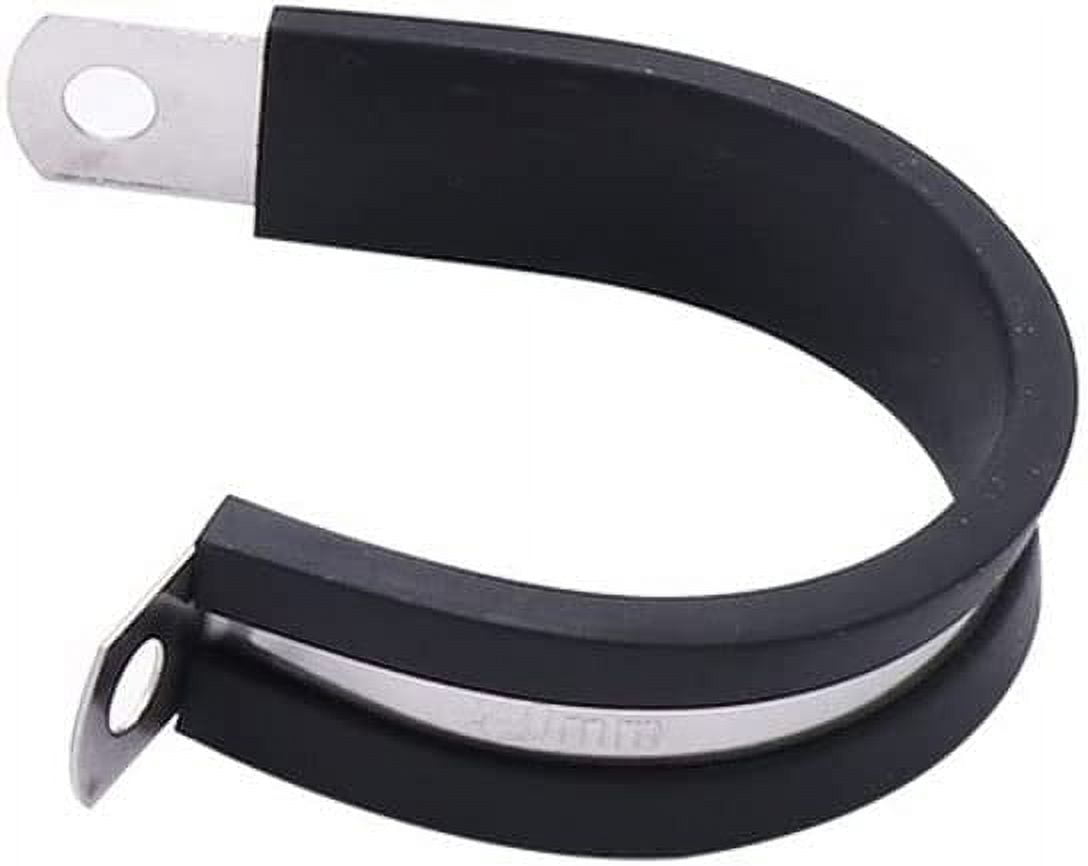 2pcs/lot 304 Stainless Steel Rubber Lined P Clips Cable Mounting Hose