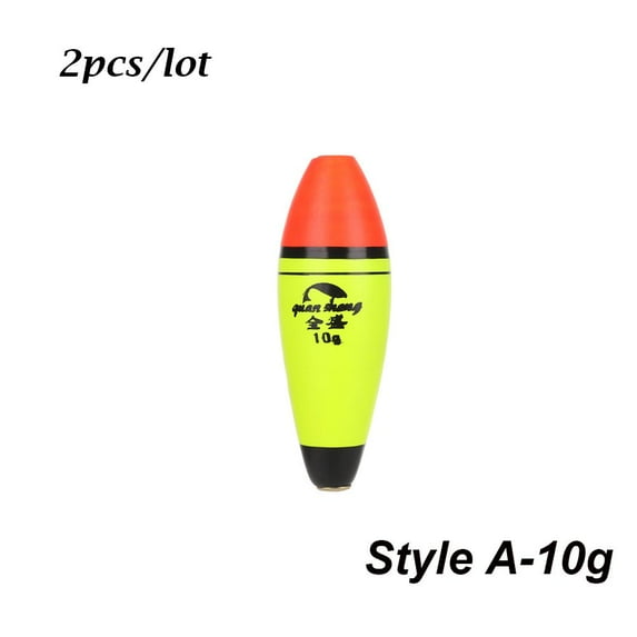2pcs/lot Hot Buoyancy Plastic Long/oval Eva Foam Ball Boia Fishing Float Bobber STYLE A- 10G