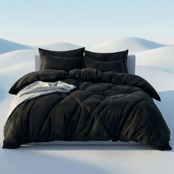 2pcs quilt sets Cooling Quilt Set Solid Color Cool Refreshing Double-sided Cooling Tech Fabric Twin Size
