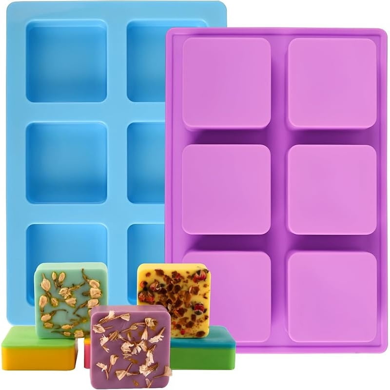 2pcs, rectangular aromatherapy mold, DIY pendant candle mold, crystal resin silicone mold