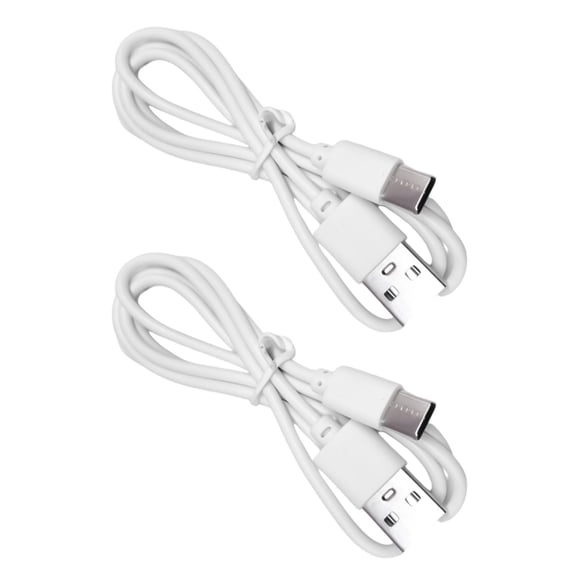 2pcs/set 100cm Flat Tip USB to Type C Charging Wire Data Cable for Easy Storage and Travel Daily Home Use