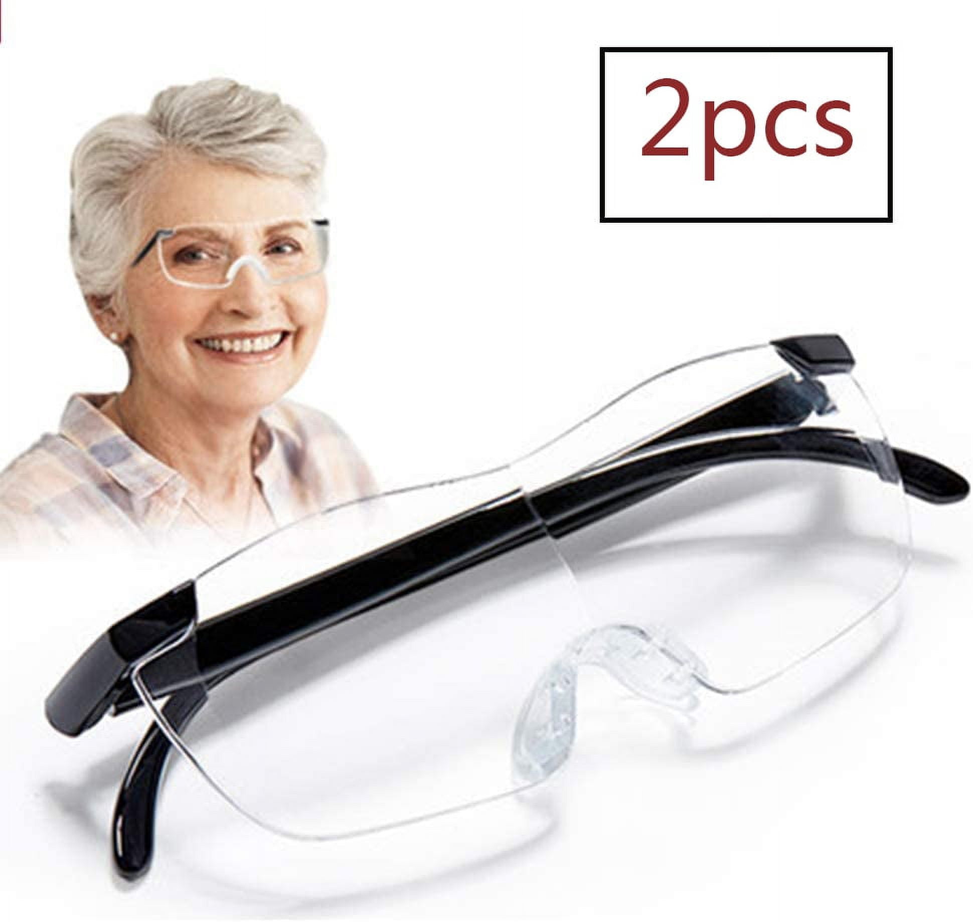 2pcs/set 160 Magnifying Glasses Wearable Magnifier HandsFree for