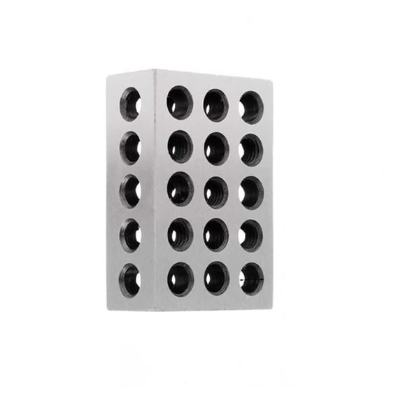 2pcs/set 23 Holes Precision 25-50-75mm Blocks Parallel Clamping Block Set, Steel Block 23 Holes 1-2-3" Block Gauge ,Resist Corrosion