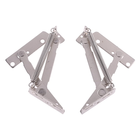 2pcs/set 80 Degree Sprung Hinges Cabinet Door Lift Up Stay Flap Top Support Tool