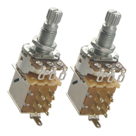 2pcs/set A25K Push Pull Control Pots Potentiometer for Electric Guitar Bass