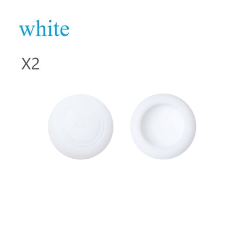 2pcs/set Anti-slip Analog 360 Controller Accessories Games Rocker Protecfive Sleeve Thumb Stick Grip Joystick Cap Silicone Cover WHITE