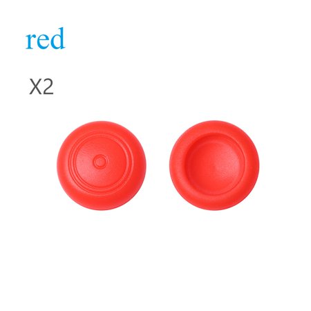 2pcs/set Joy-Con Controller Games Analog 360 Replacement Parts Silicone Cover Joystick Cap Rocker Protecfive Sleeve Thumb Stick Grip RED