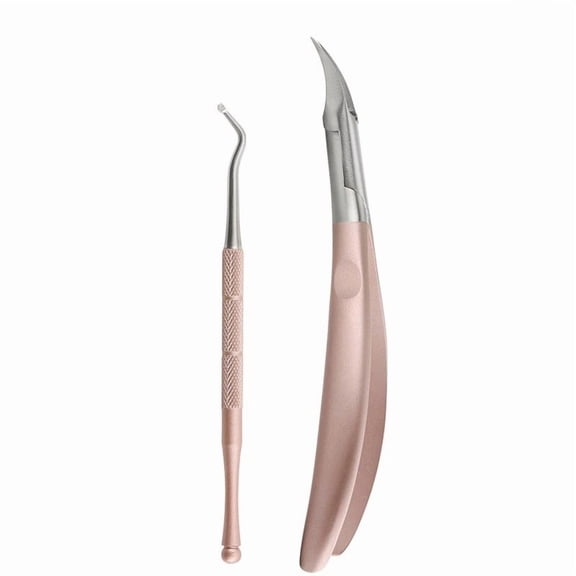 2pcs/set Cuticle Scissors Nail Cuticle Nipper Pedicure Trimming Clipper Manicure Nail Art Tool