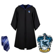 MONTANALOUIS 2pcs/set Harry Potter Adult Deluxe Ravenclaw Robe Costume- Size XXL (5.9 ft---6.1 ft) Adult