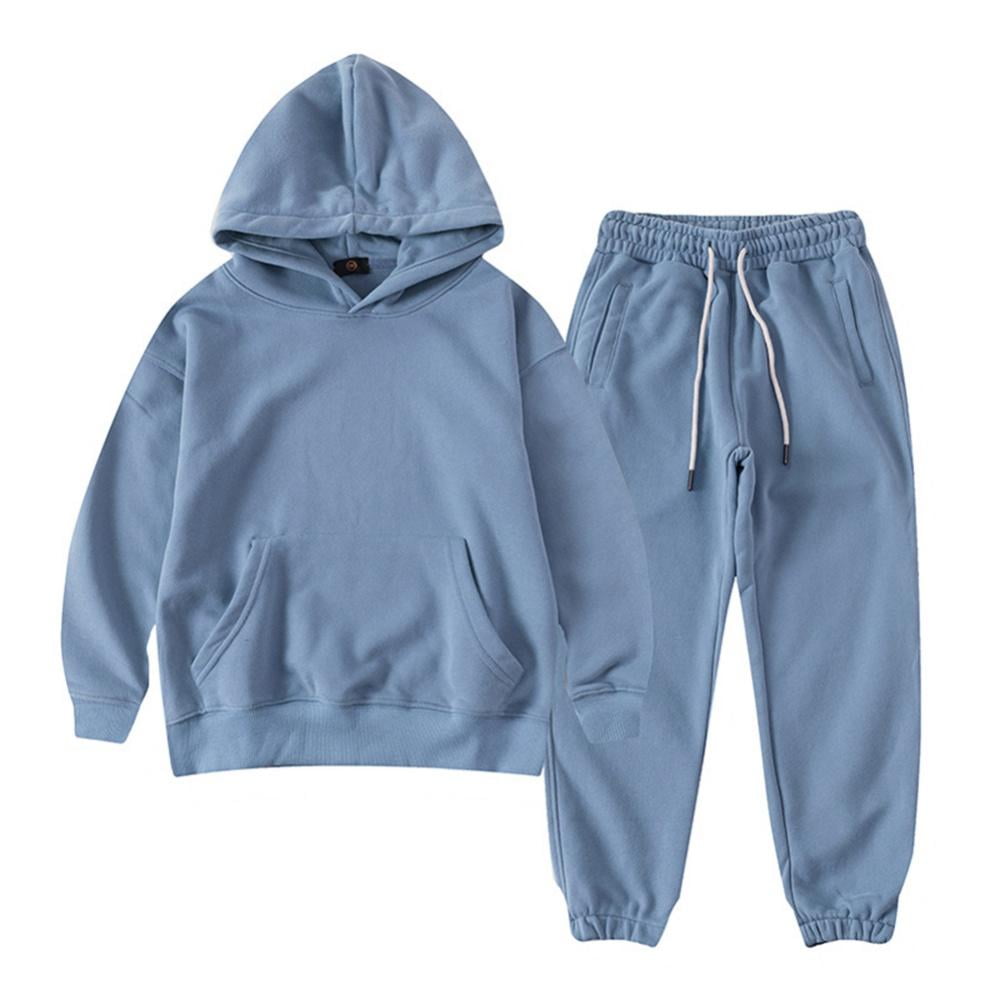 Boys Hoodies Kids Clothes Set Pullover Tracksuit Jogging Girls Sweatshirts  Set 2 Pieces (Blue, 9-10 Years) - Yahoo Shopping