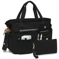thumbnail image 1 of 2pcs/set Large Canvas Tote Bag for Women, Laptop Work Bags Crossbody Shoulder Hobo Messenger Handbag Purse Travel Gym Totes, 1 of 7