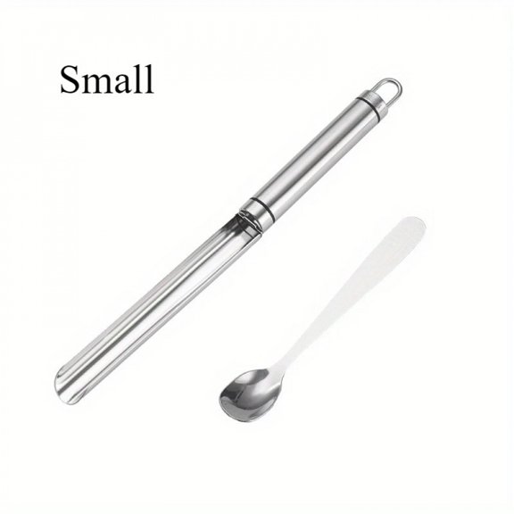 2pcs/set  Make Perfectly-Shaped Meatballs Easily With This 2pcs/Set 304 Stainless Steel Manual Meatball Maker!