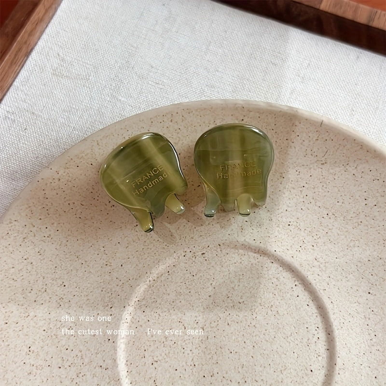 2pcs/set Mini Acetate Hair Claw Cute Small Size Hair Clamps Grab Elegant Side Pin Hairpin Hair Clip Girls Women Hair Accessories