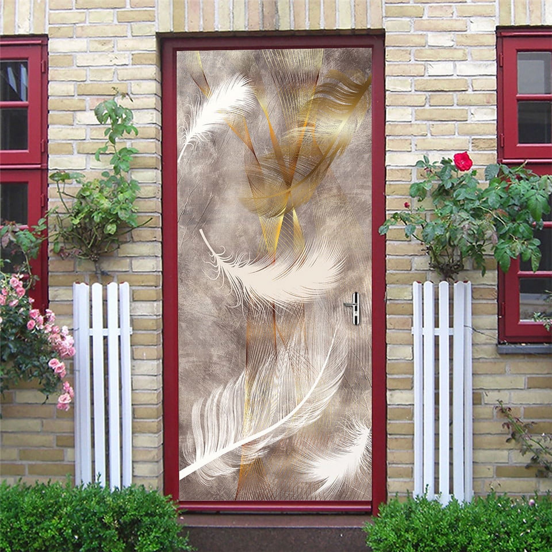 Adesivo Murale 3D Per Porta Vino Di Mare: Peel And Stick, Rimovibile, Impermeabile (90x210 Cm)