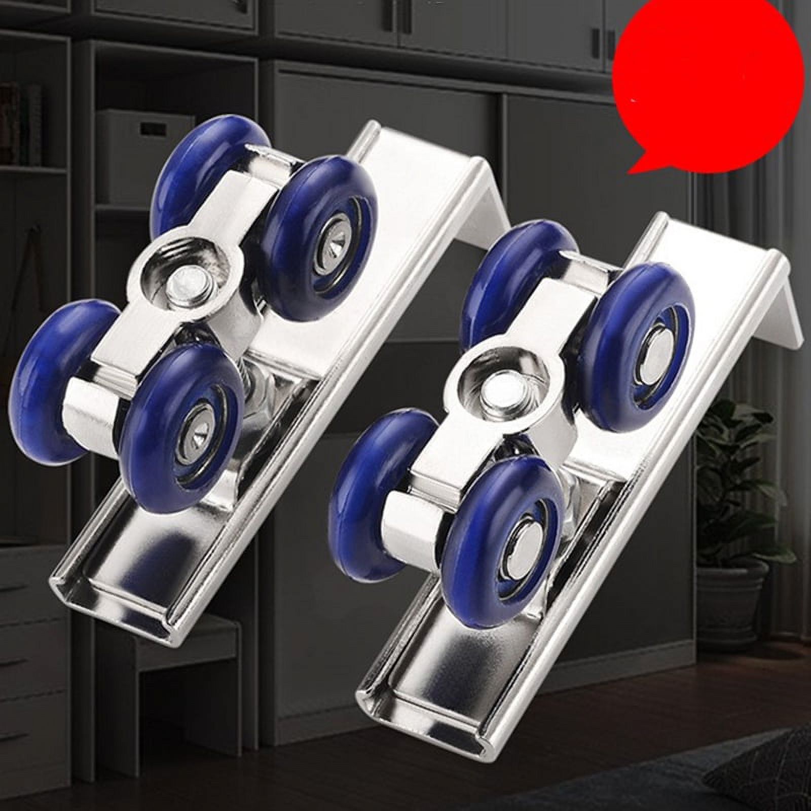 2pcs/set Sliding Door Roller Hardware Slide Doors Pulley 4/8 Wheels