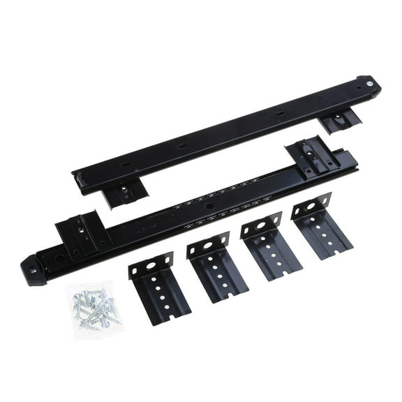 2pcs/set Three-Section Low-Noise Cabinet Slides Computer Keyboard Drawer Track Adjustable Height Bracket Sliding