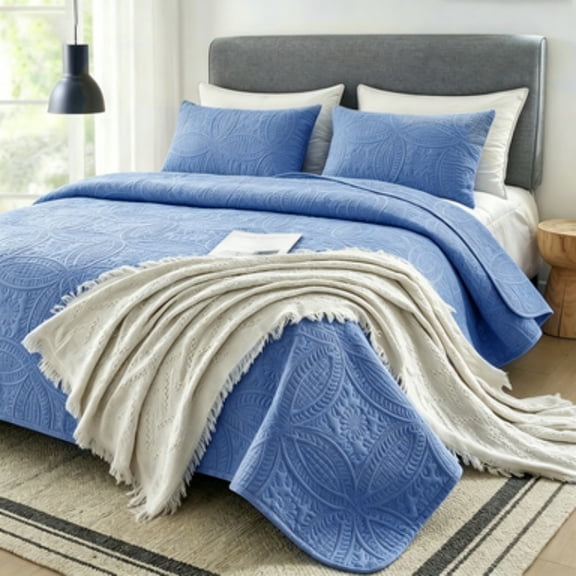2pcs twin Bedspread Set, Modern Style Coin Pattern Quilt, Air Conditioning Blanket, Holiday Gift for Family and Friends, Five-Star Hotel Sleep Experience