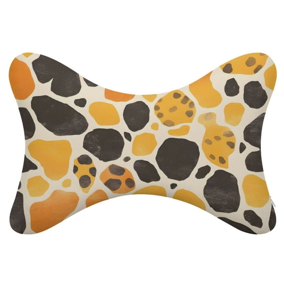 2pie Car Bone Pillow With Memory Cotton Pillow Core Removable Full Support Casual And Comfortable Leopard_4