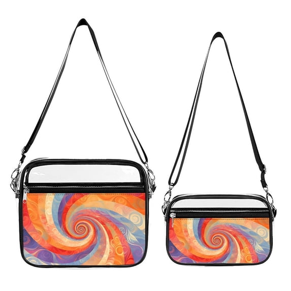 2piece Transparent Satchel Set Receive Strong Shoulder Belt Tightness ...